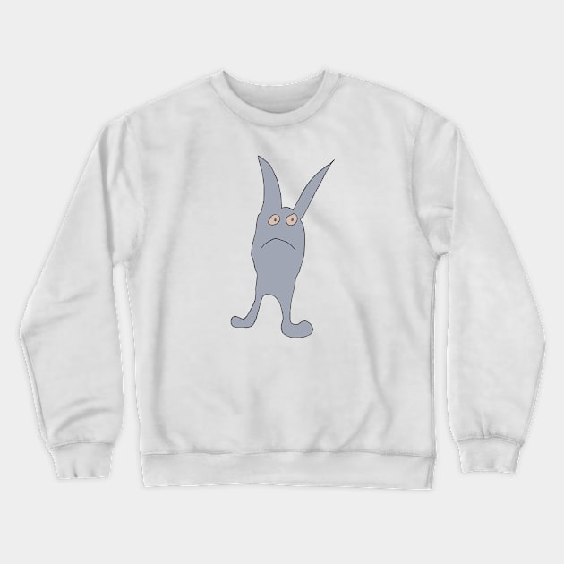 Unhappy Rabbit Crewneck Sweatshirt by yezplace